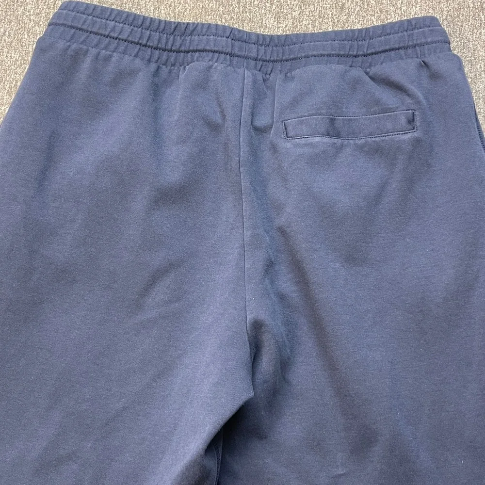 Armani Exchange Mens Navy Blue Embossed Logo Jogger Sweatpants Large